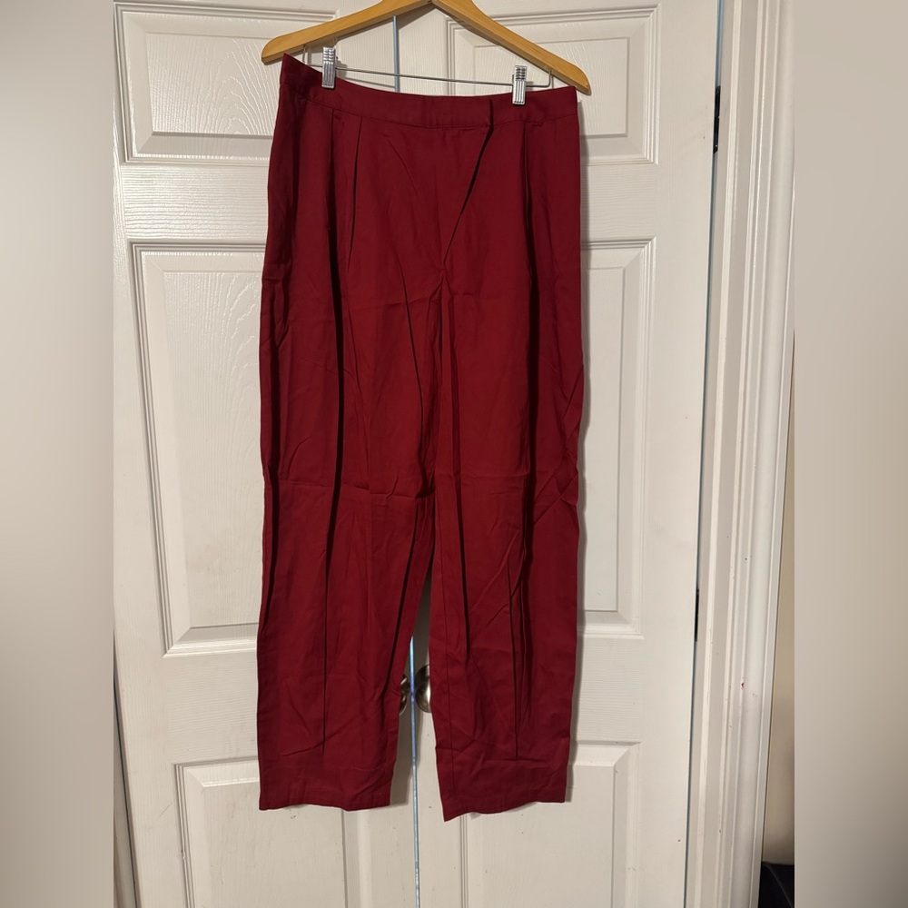 Amazon The Drop x SignedBlake Red Pleated Pants